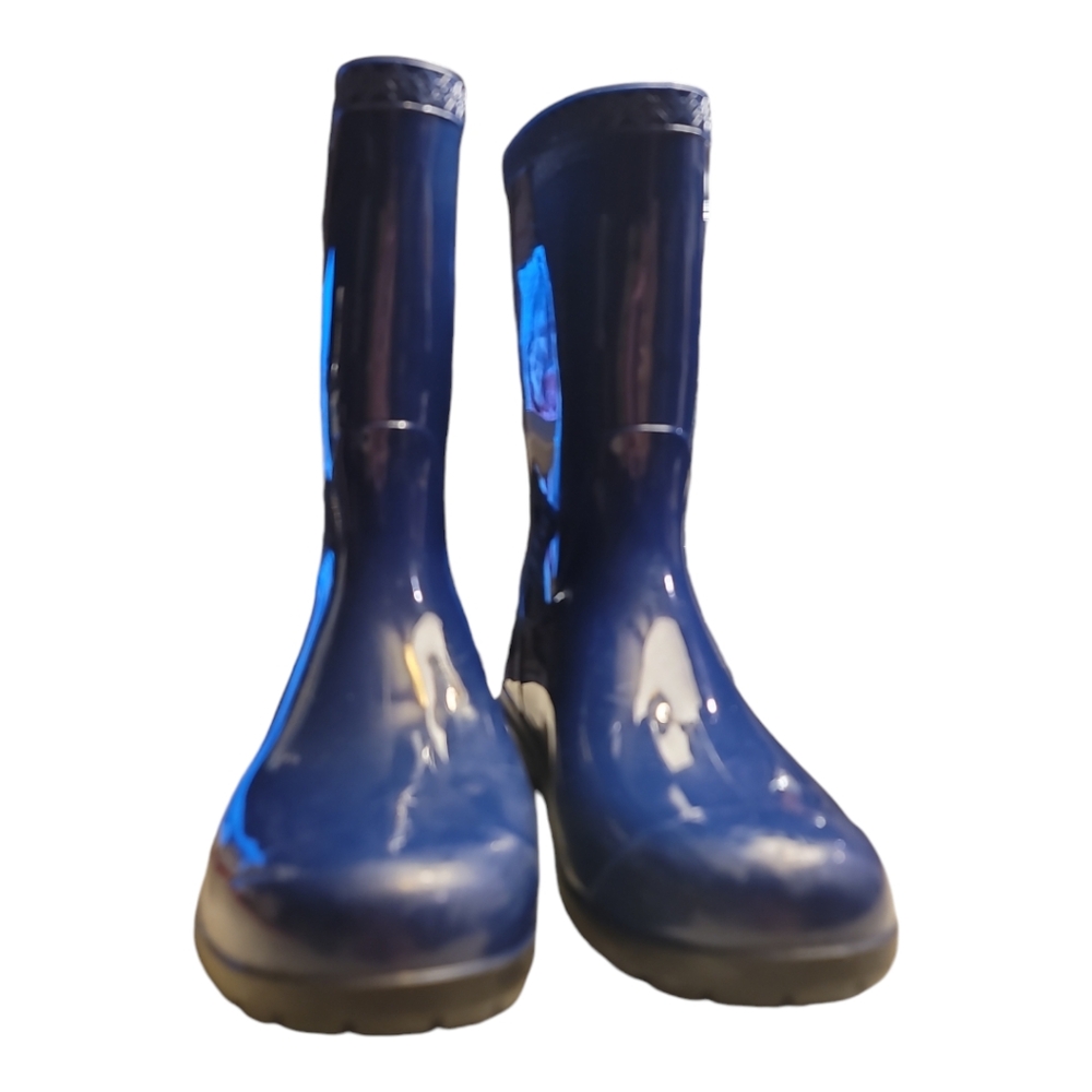 UGG Raana rainboots kids 4Y blue shiny outdoor sporty waterproof